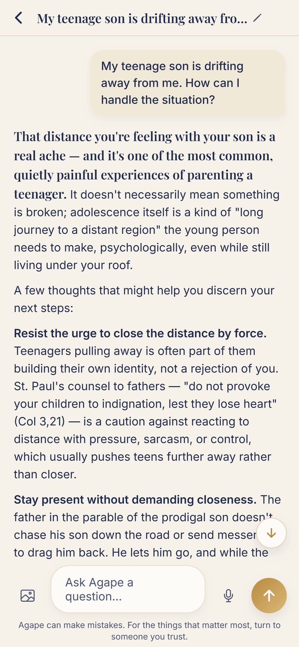 A real conversation: how to stay close to a teenage child who is drifting away