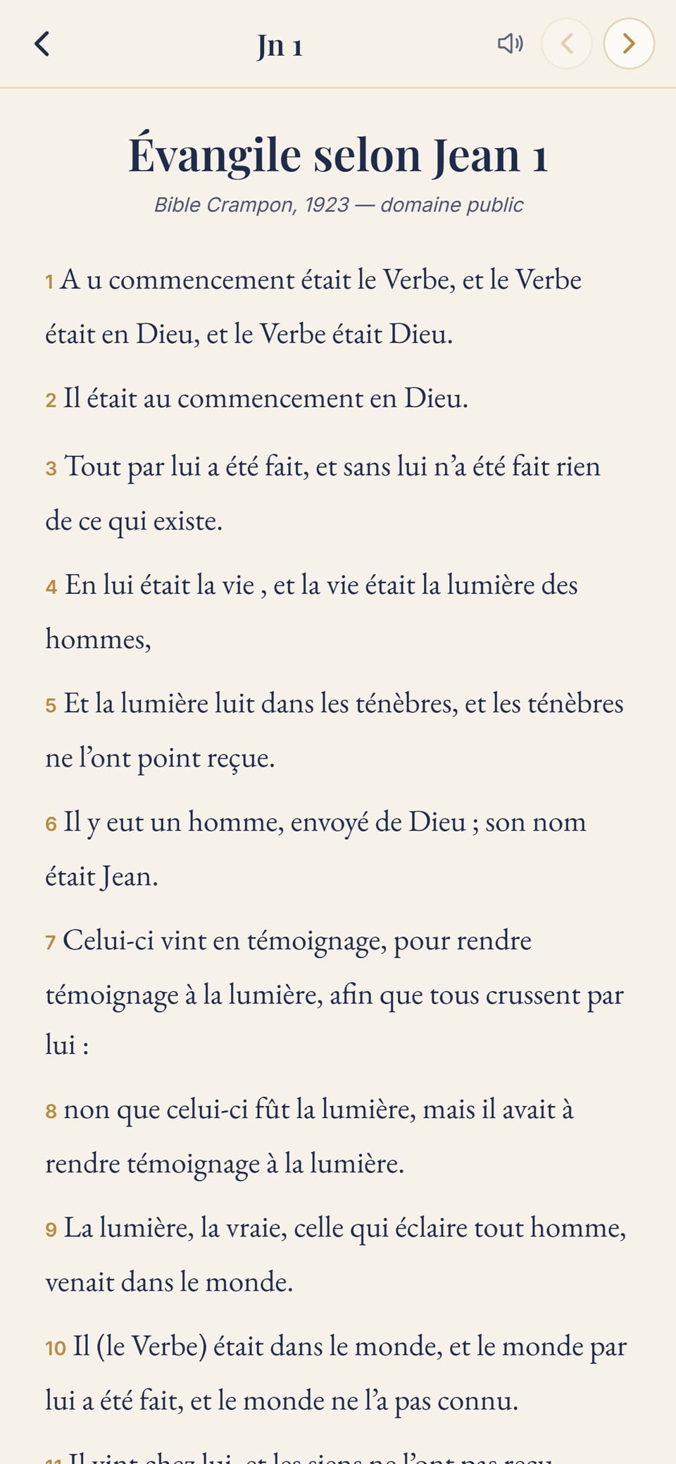 Le lecteur de la Bible sur l’Évangile selon Jean