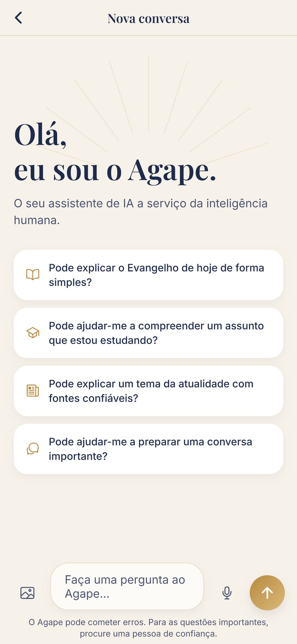 A tela de uma nova conversa: estudar, entender um tema de atualidade, preparar uma conversa importante, o Evangelho do dia