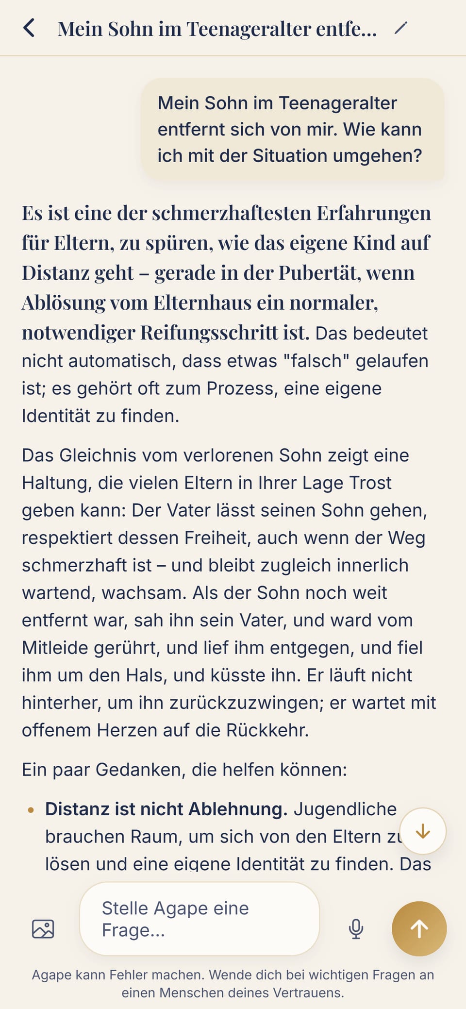 Ein echtes Gespräch: wie man einem Jugendlichen nahe bleibt, der sich entfernt
