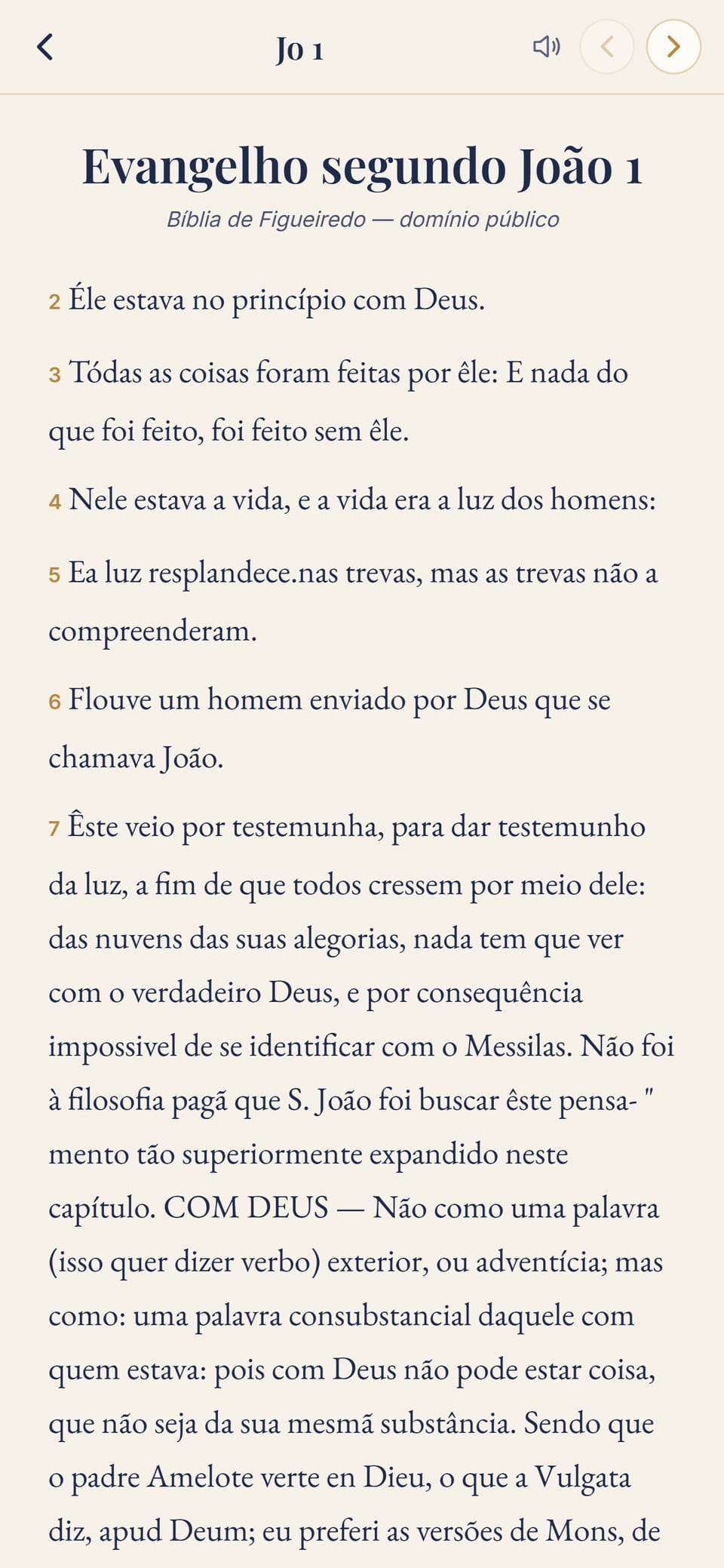 O leitor da Bíblia no prólogo de João